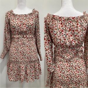 Longsleeve fit flare dress flowy